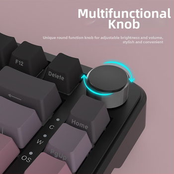 K81 mechanická klávesnica, 82 kláves, RGB podsvietenie, bezdrôtové a USB pripojenie, zelené alebo biele spínače