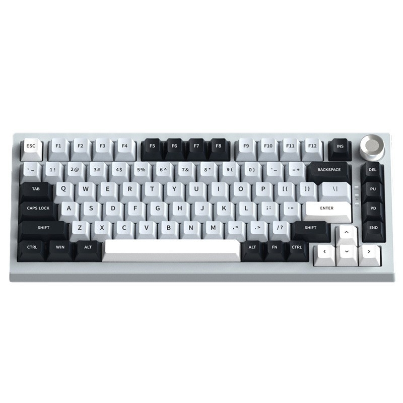 K81 mechanická klávesnica, 82 kláves, RGB podsvietenie, bezdrôtové a USB pripojenie, zelené alebo biele spínače