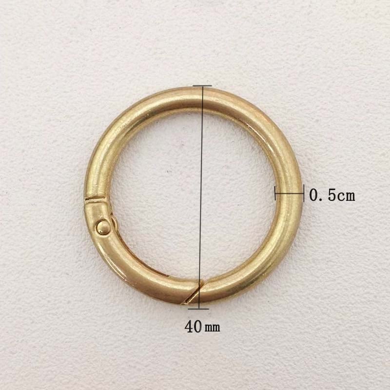 Σετ εξαρτημάτων μετατροπής για Messenger τσάντα: δαχτυλίδι, ανοιχτό δαχτυλίδι, ελατήριος δαχτυλίδι, μεταλλικό κούμπωμα για τσάντα ώμου