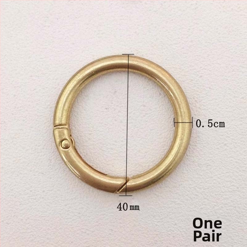 Σετ εξαρτημάτων μετατροπής για Messenger τσάντα: δαχτυλίδι, ανοιχτό δαχτυλίδι, ελατήριος δαχτυλίδι, μεταλλικό κούμπωμα για τσάντα ώμου