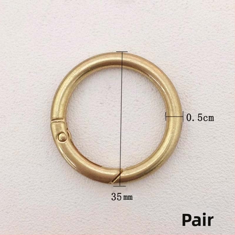 Σετ εξαρτημάτων μετατροπής για Messenger τσάντα: δαχτυλίδι, ανοιχτό δαχτυλίδι, ελατήριος δαχτυλίδι, μεταλλικό κούμπωμα για τσάντα ώμου