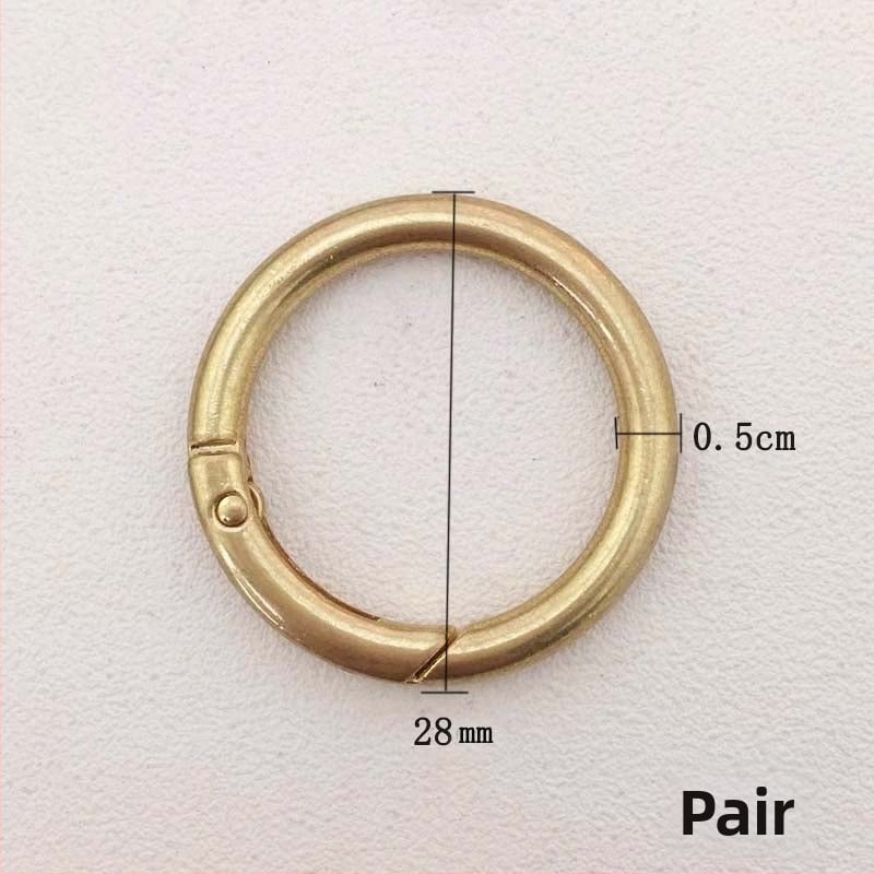 Σετ εξαρτημάτων μετατροπής για Messenger τσάντα: δαχτυλίδι, ανοιχτό δαχτυλίδι, ελατήριος δαχτυλίδι, μεταλλικό κούμπωμα για τσάντα ώμου