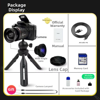 Yancai cameră digitală în stil DSLR, senzor CCD de 16 MP (1/1.7), zoom optic 16x, rezoluție maximă 3680×2456, obiectiv periscop, funcționare complet manuală