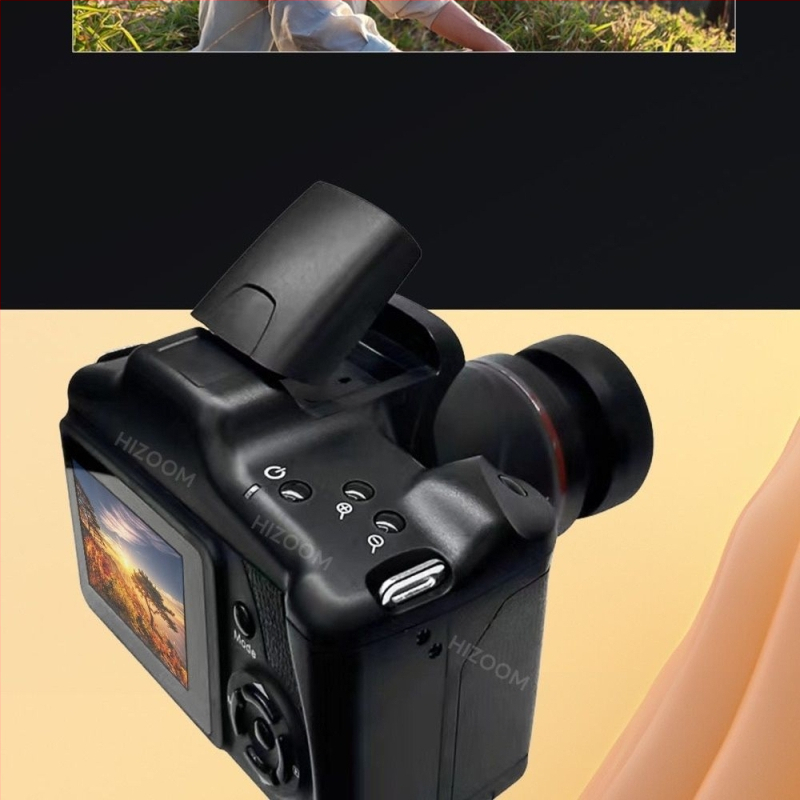 Yancai cameră digitală în stil DSLR, senzor CCD de 16 MP (1/1.7), zoom optic 16x, rezoluție maximă 3680×2456, obiectiv periscop, funcționare complet manuală