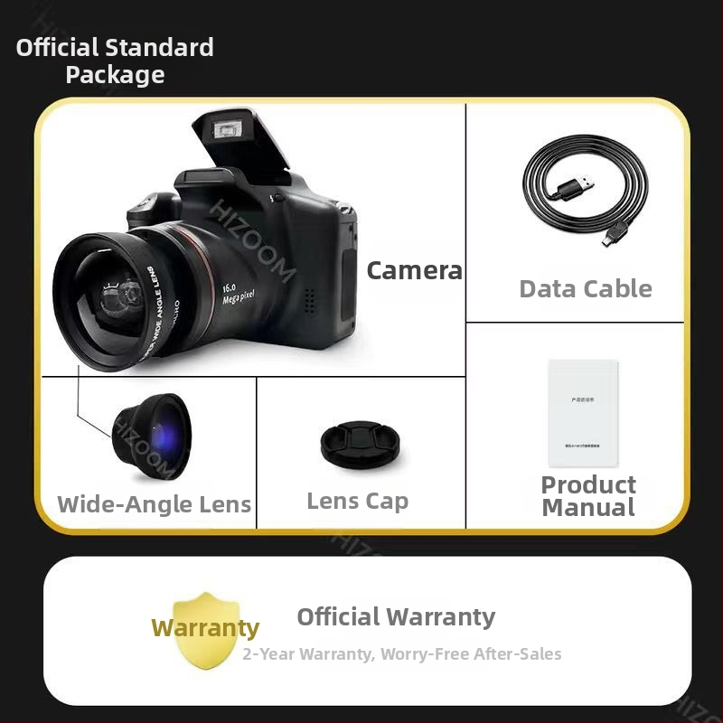 Yancai cameră digitală în stil DSLR, senzor CCD de 16 MP (1/1.7), zoom optic 16x, rezoluție maximă 3680×2456, obiectiv periscop, funcționare complet manuală