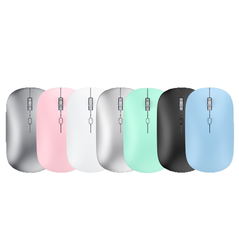 Vezeték nélküli egér 2,4G/Bluetooth kettős mód, 1600 DPI, USB interfész, újratölthető