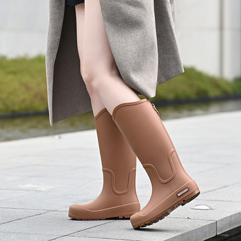 Lietaus batai japonų stiliaus, unisex suaugusiems, PVC viršus, vidutinio vamzdelio aukštis