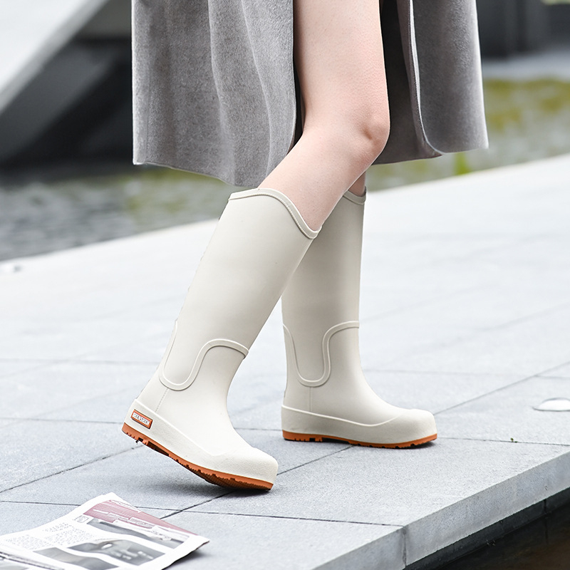 Lietaus batai japonų stiliaus, unisex suaugusiems, PVC viršus, vidutinio vamzdelio aukštis