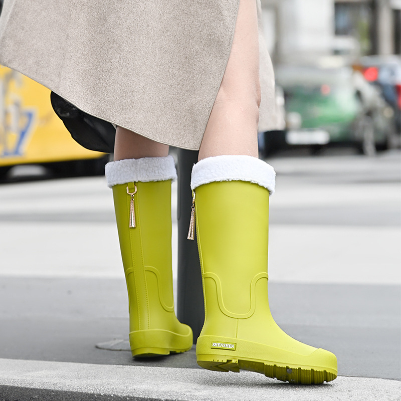 Lietaus batai japonų stiliaus, unisex suaugusiems, PVC viršus, vidutinio vamzdelio aukštis