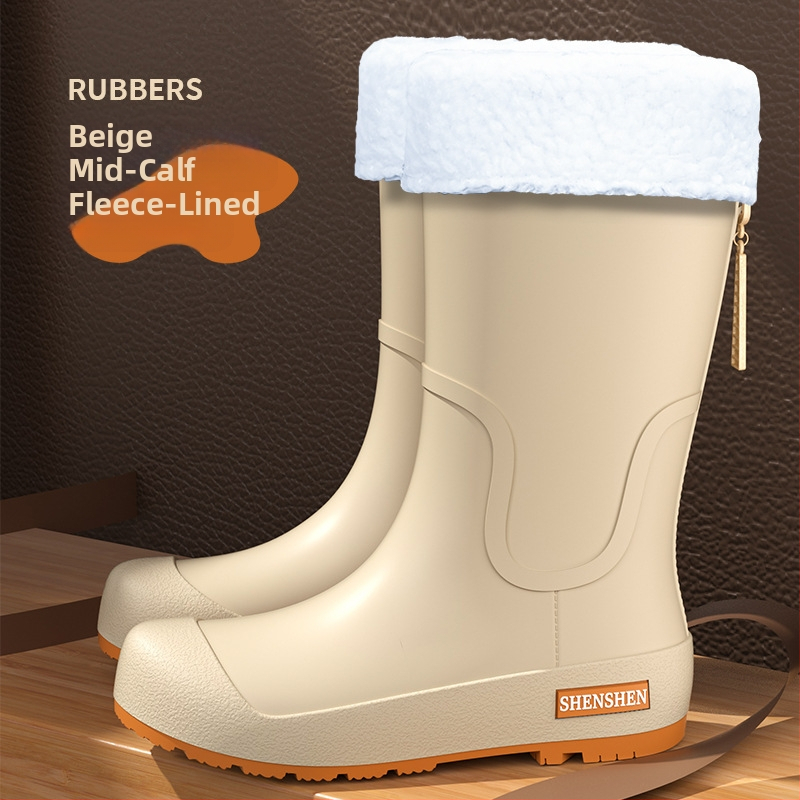 Lietaus batai japonų stiliaus, unisex suaugusiems, PVC viršus, vidutinio vamzdelio aukštis