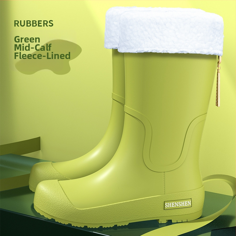 Lietaus batai japonų stiliaus, unisex suaugusiems, PVC viršus, vidutinio vamzdelio aukštis