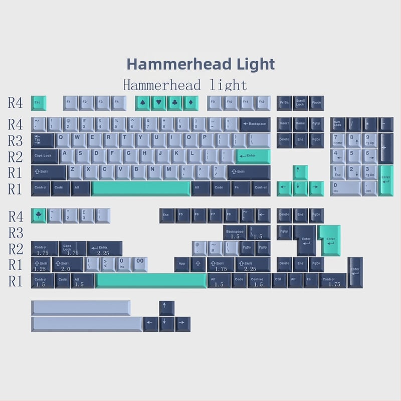 GMK 163 капачета за механична клавиатура, универсална съвместимост, ABS материал, кръстовиден стержен, поддръжка на персонализация