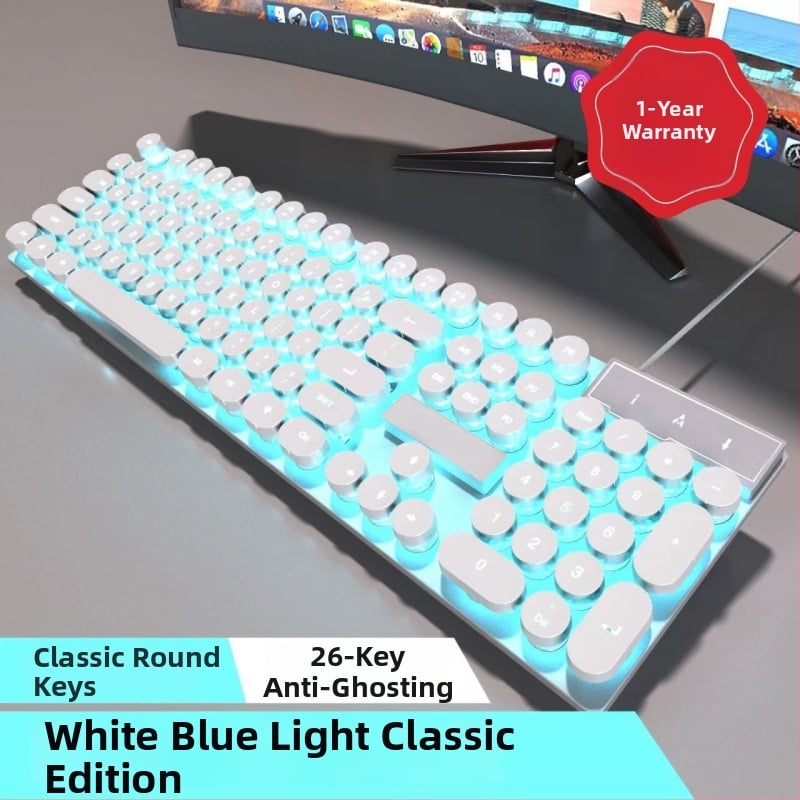 Комплект клавиатура и мишка, проводен, с цифрова клавиатура, без подсветка