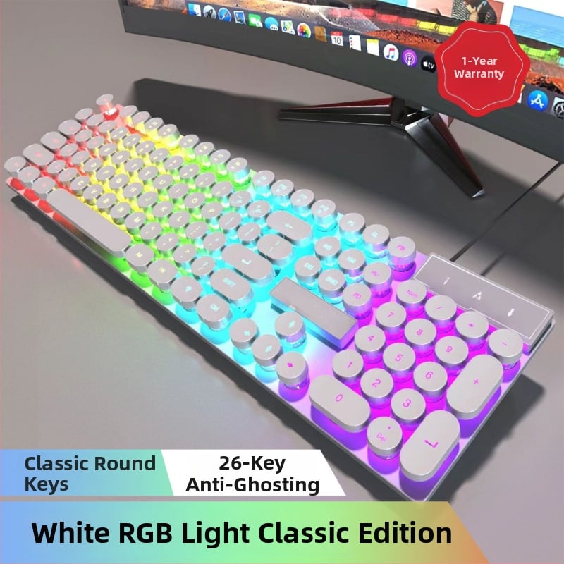 Комплект клавиатура и мишка, проводен, с цифрова клавиатура, без подсветка