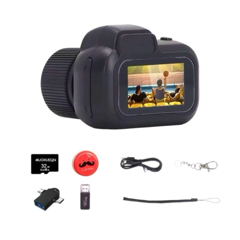 Мини студентска селфи камера Y3000 - 8MP CCD, сензор 1/1.7in, перископ обектив, ръчно управление, електронна стабилизация на изображението