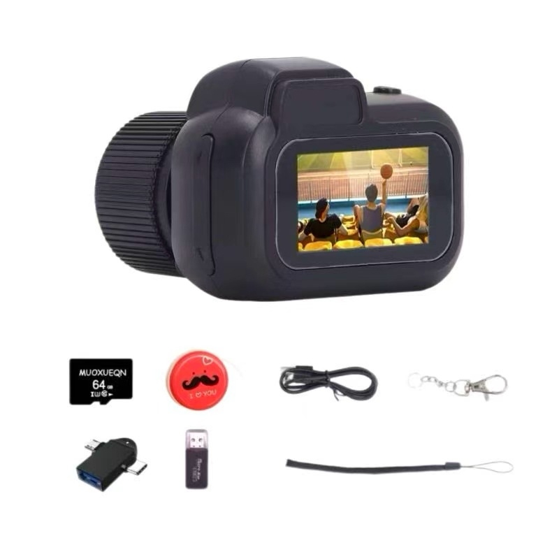 Мини студентска селфи камера Y3000 - 8MP CCD, сензор 1/1.7in, перископ обектив, ръчно управление, електронна стабилизация на изображението