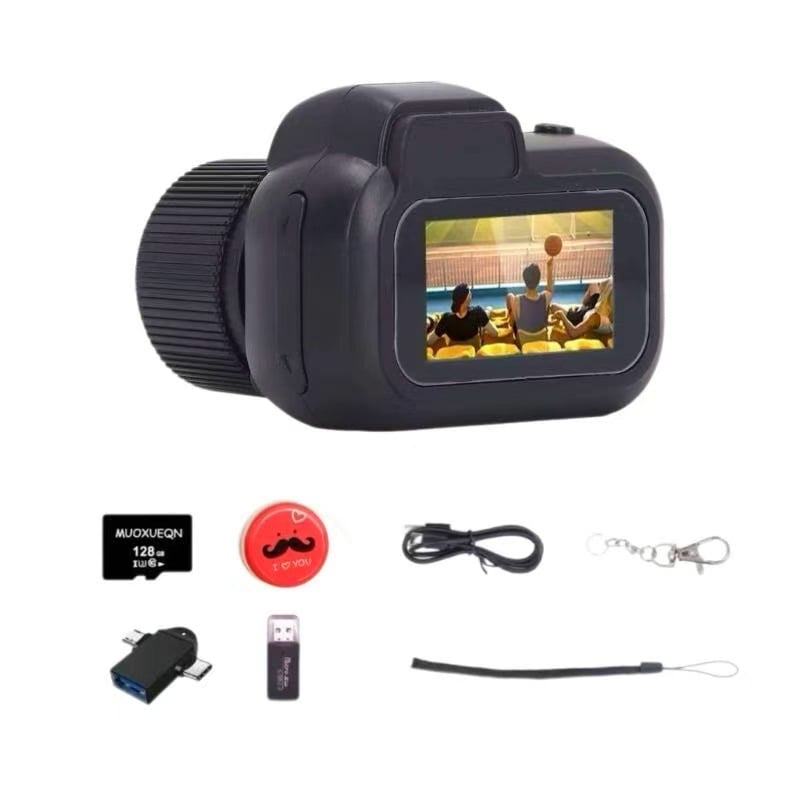 Мини студентска селфи камера Y3000 - 8MP CCD, сензор 1/1.7in, перископ обектив, ръчно управление, електронна стабилизация на изображението