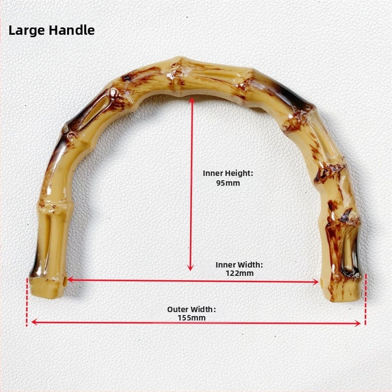 Πλεκτή λαβή για τσάντα από πλαστικό με εμφάνιση μπαμπού, κατάλληλη για DIY