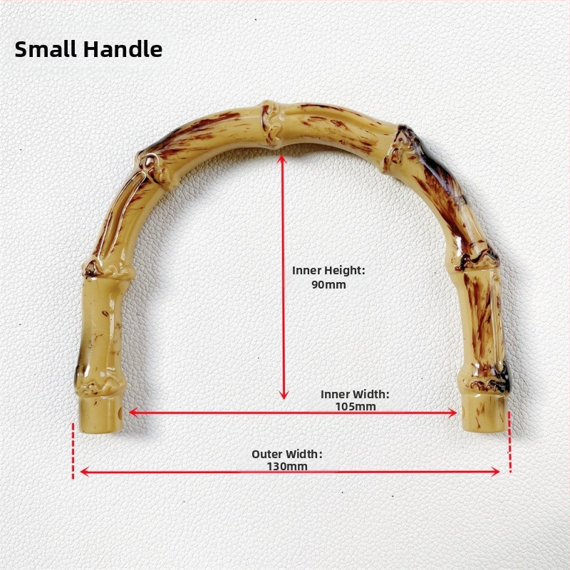 Πλεκτή λαβή για τσάντα από πλαστικό με εμφάνιση μπαμπού, κατάλληλη για DIY