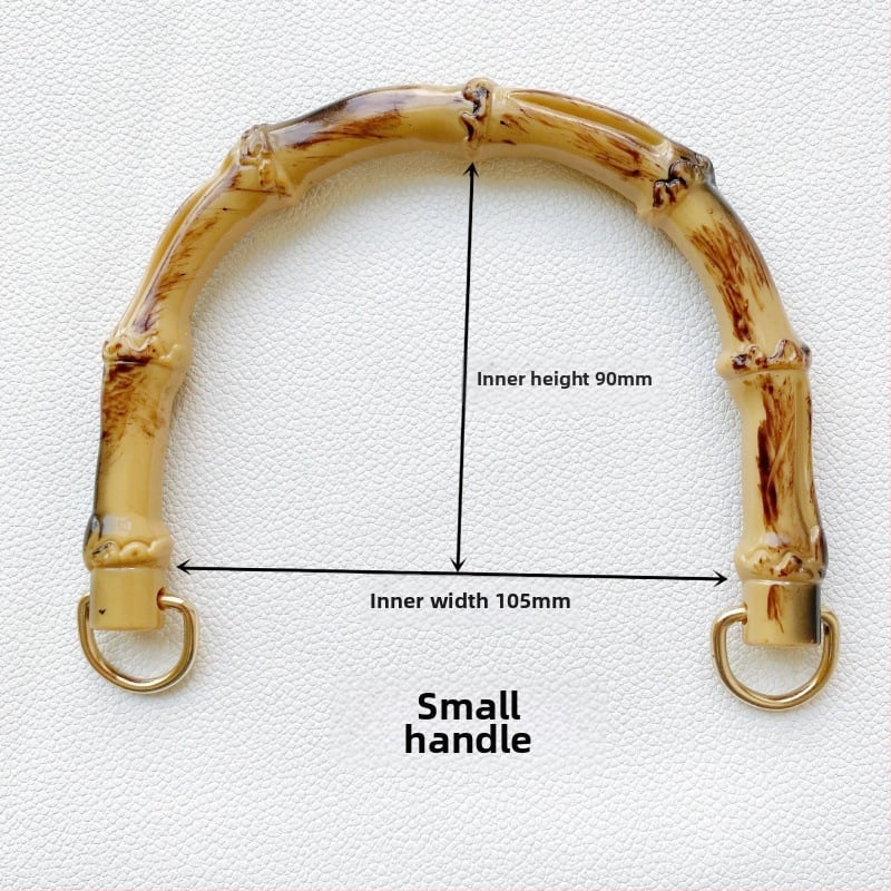 Πλεκτή λαβή για τσάντα από πλαστικό με εμφάνιση μπαμπού, κατάλληλη για DIY