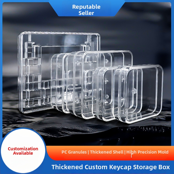Тестер за клавишни превключватели на клавиатура с прозрачен PC материал, механичен вал със зелена ос, 4+ поддържани устройства и персонализирана кутия за клавишни капачки