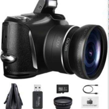 XHX R6S kompaktne digitaalne kaamera – 4K video, 48MP fotod, 3,2-tolline LCD, CMOS sensor, 16x digitaalne zoom