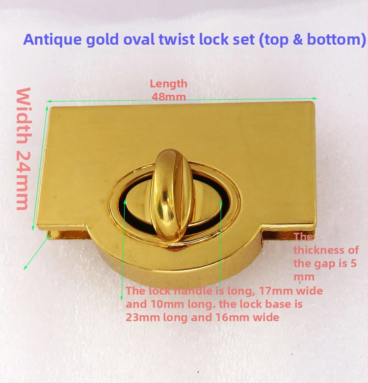 Shrimp button μεταλλικός εξοπλισμός για τσάντες – κλειδαριά με στροφή, μακρύ δαχτυλίδι για ιμάντα, για δερμάτινες τσάντες