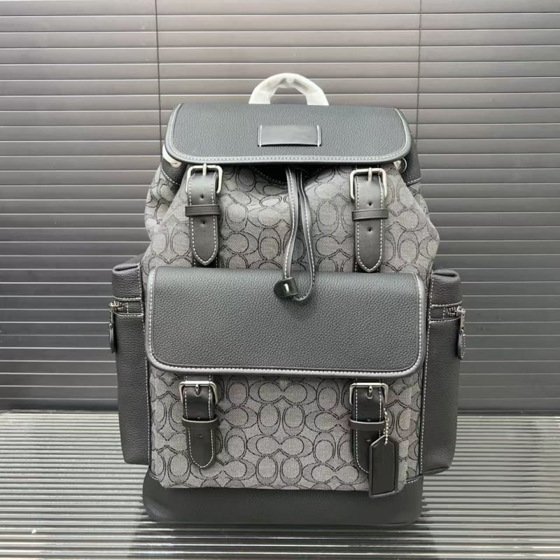 Раница с голям капацитет 20–35 л, канвас, разширяема, унисекс, стил улица, буквен мотив, поддържа 14-инчов лаптоп