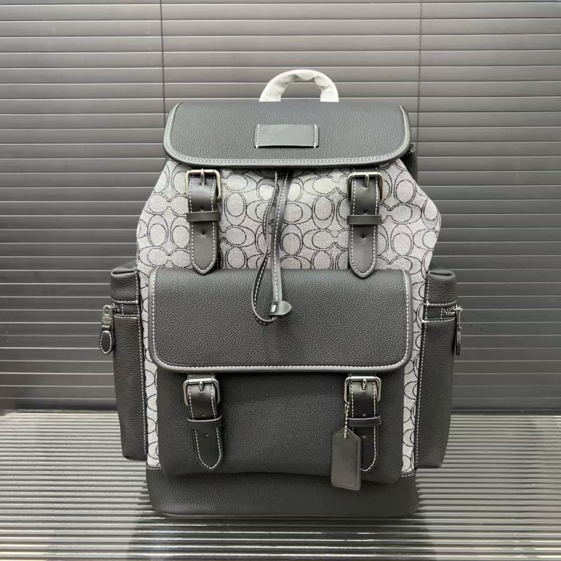 Раница с голям капацитет 20–35 л, канвас, разширяема, унисекс, стил улица, буквен мотив, поддържа 14-инчов лаптоп