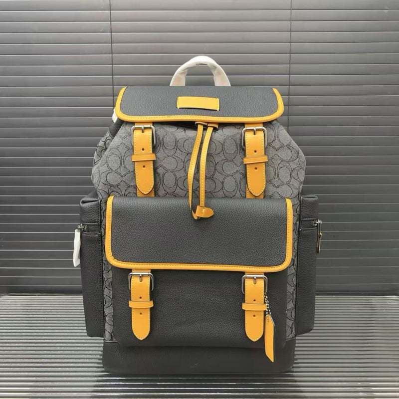 Раница с голям капацитет 20–35 л, канвас, разширяема, унисекс, стил улица, буквен мотив, поддържа 14-инчов лаптоп