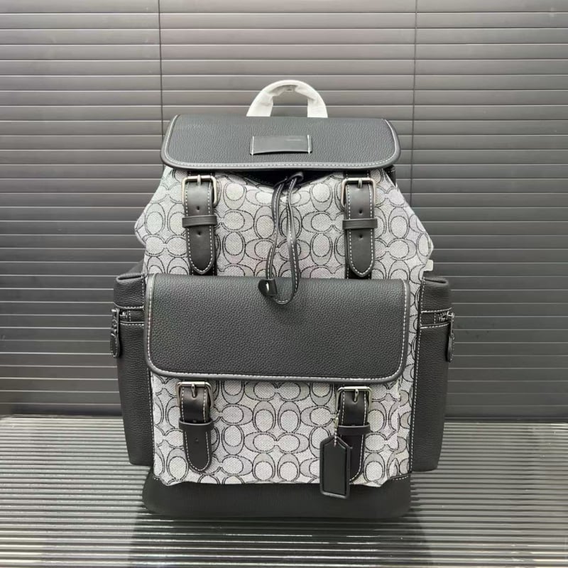 Раница с голям капацитет 20–35 л, канвас, разширяема, унисекс, стил улица, буквен мотив, поддържа 14-инчов лаптоп