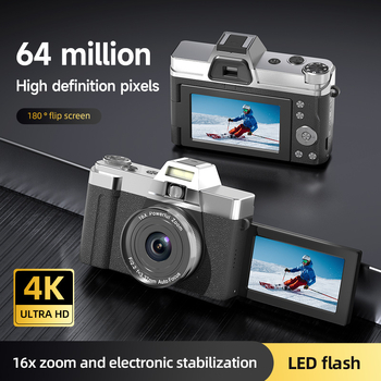 Cameră digitală fără oglindă 4K cu ecran tactil, macro, 16x zoom optic, obiectiv periskop