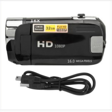 Ψηφιακή κάμερα D90 με περιστρεφόμενη οθόνη, 1080P HD, 16x ψηφιακό ζουμ, CMOS αισθητήρας 1/2.33'', ηλεκτρονική σταθεροποίηση εικόνας