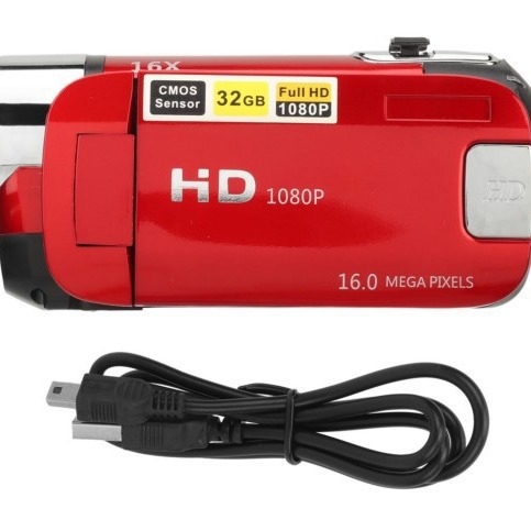 Ψηφιακή κάμερα D90 με περιστρεφόμενη οθόνη, 1080P HD, 16x ψηφιακό ζουμ, CMOS αισθητήρας 1/2.33'', ηλεκτρονική σταθεροποίηση εικόνας