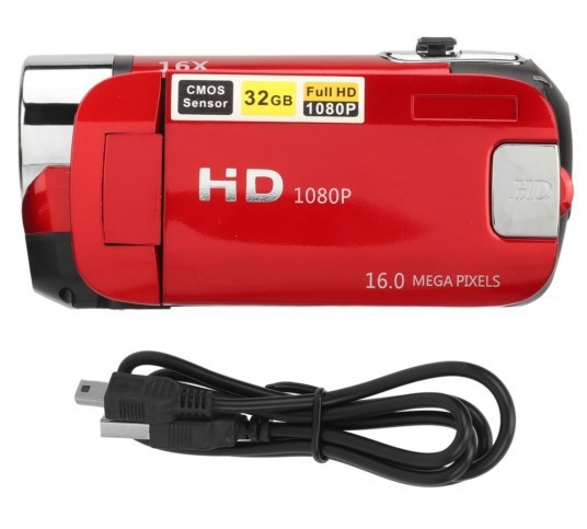 Ψηφιακή κάμερα D90 με περιστρεφόμενη οθόνη, 1080P HD, 16x ψηφιακό ζουμ, CMOS αισθητήρας 1/2.33'', ηλεκτρονική σταθεροποίηση εικόνας