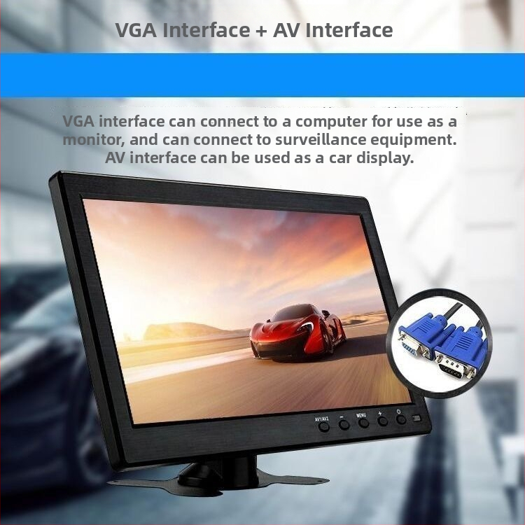 LCD monitor HANFUJIE, univerzálny model, univerzálny typ obrazovky, 10,1-palcová obrazovka