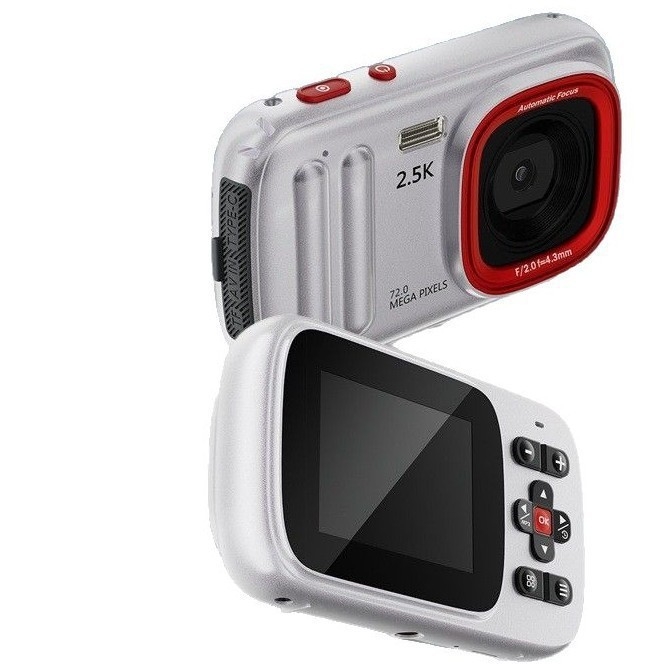 Дигитална камера 72MP, 2,4-инчов дисплей, 16x увеличение, снимане и видеозапис, MP3 плеър