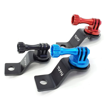 TUYU suport din aliaj de aluminiu pentru oglinda retrovizoare a motocicletei, compatibil GoPro, DJI Osmo Action și Yi Action Camera