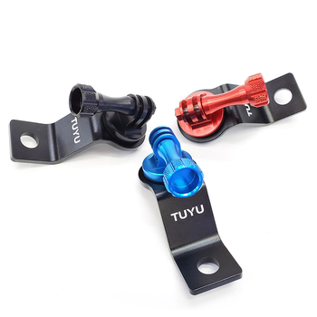 TUYU suport din aliaj de aluminiu pentru oglinda retrovizoare a motocicletei, compatibil GoPro, DJI Osmo Action și Yi Action Camera
