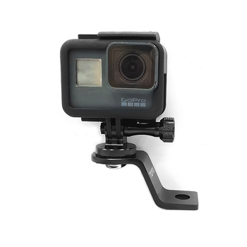 TUYU suport din aliaj de aluminiu pentru oglinda retrovizoare a motocicletei, compatibil GoPro, DJI Osmo Action și Yi Action Camera