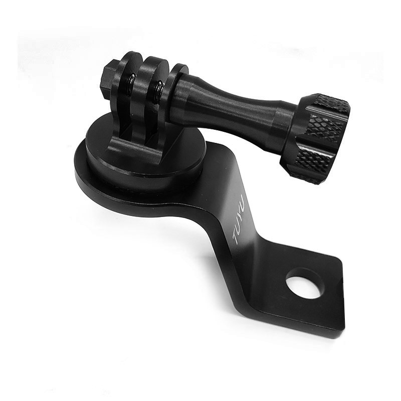 TUYU suport din aliaj de aluminiu pentru oglinda retrovizoare a motocicletei, compatibil GoPro, DJI Osmo Action și Yi Action Camera