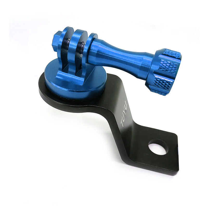 TUYU suport din aliaj de aluminiu pentru oglinda retrovizoare a motocicletei, compatibil GoPro, DJI Osmo Action și Yi Action Camera