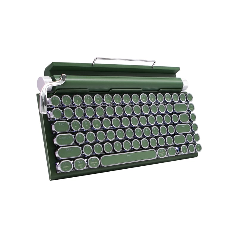 Bluetooth клавиатура с 87 клавиши, механични превключватели, водоустойчива ABS конструкция, мултицветна подсветка и свързване до 3 устройства