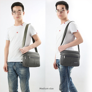 Férfi PU válltáska — vízálló, Oxford béléssel, szabadidős utazásokhoz, nyár 2024