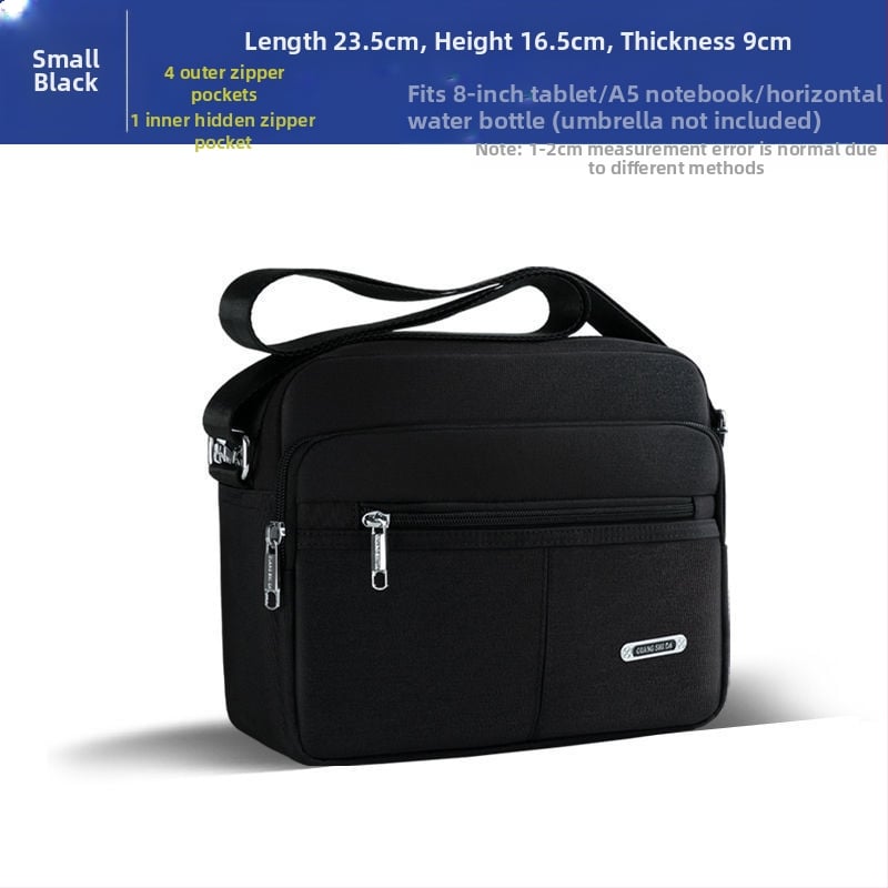 Férfi PU válltáska — vízálló, Oxford béléssel, szabadidős utazásokhoz, nyár 2024