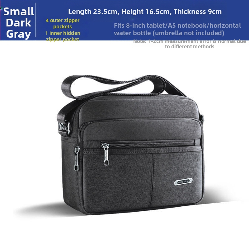 Férfi PU válltáska — vízálló, Oxford béléssel, szabadidős utazásokhoz, nyár 2024