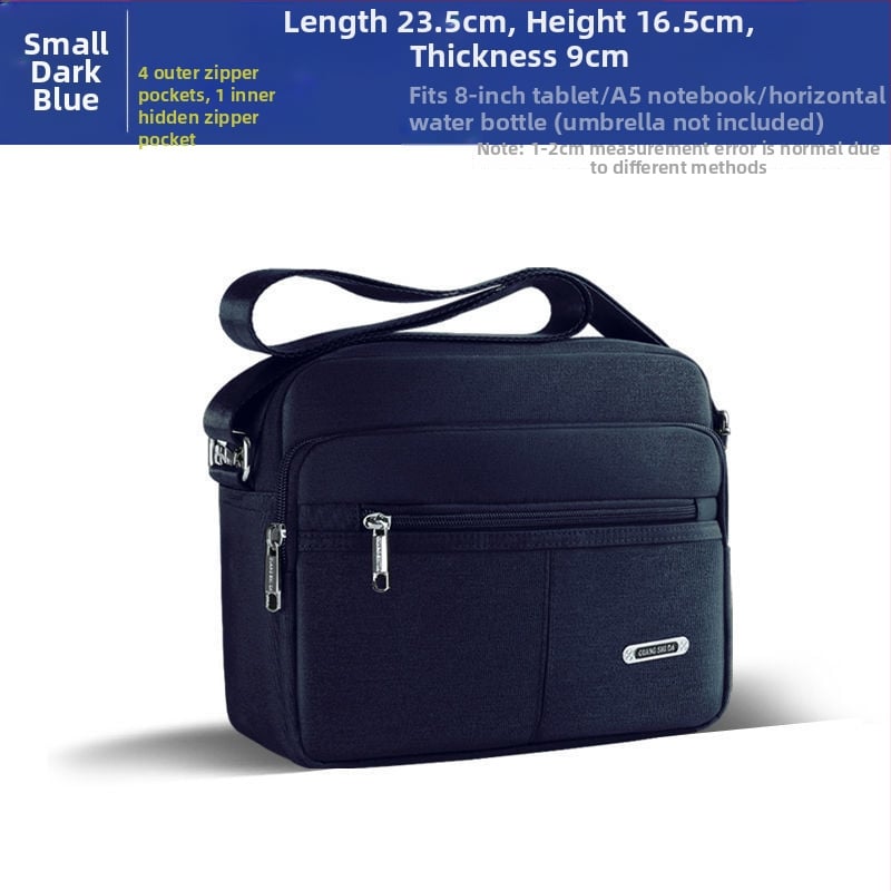 Férfi PU válltáska — vízálló, Oxford béléssel, szabadidős utazásokhoz, nyár 2024