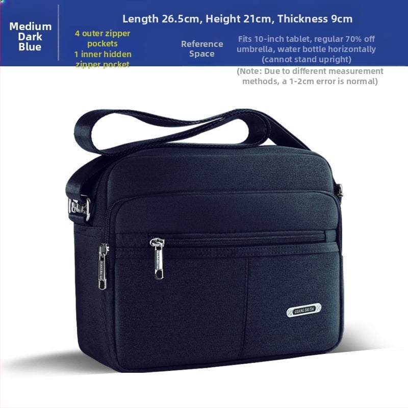 Férfi PU válltáska — vízálló, Oxford béléssel, szabadidős utazásokhoz, nyár 2024