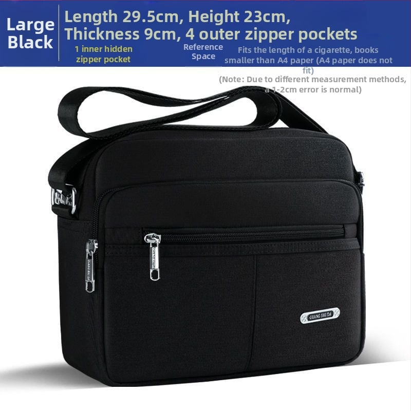 Férfi PU válltáska — vízálló, Oxford béléssel, szabadidős utazásokhoz, nyár 2024