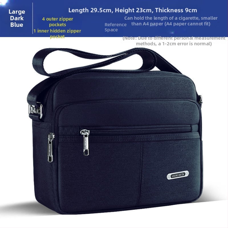 Férfi PU válltáska — vízálló, Oxford béléssel, szabadidős utazásokhoz, nyár 2024